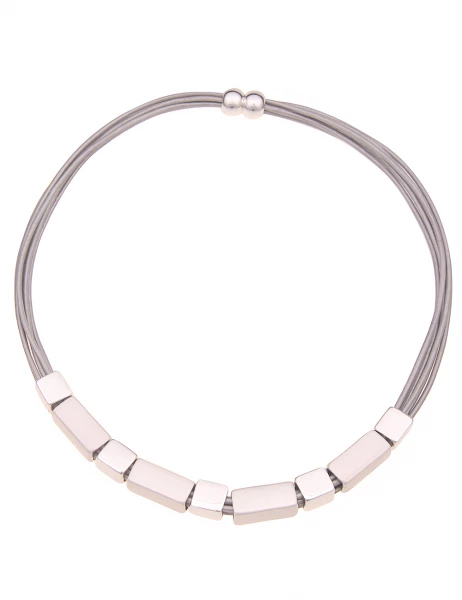 Leslii Kurze Halskette - 13/grau