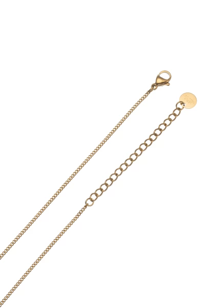 Leslii Kurze Halskette Edelstahl Herz-Kette Gold