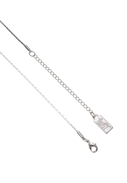 Leslii Kurze Halskette Filigrane Kette Mit Blauem Anhänger