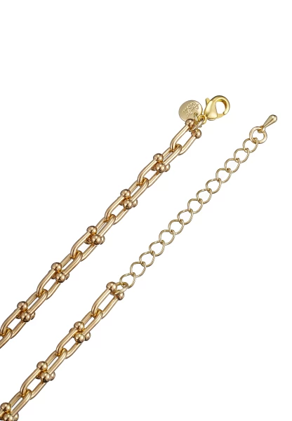 Leslii Kurze Halskette Glieder Collier Gold