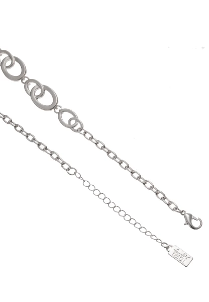 Leslii Kurze Halskette Glieder Collier Silber