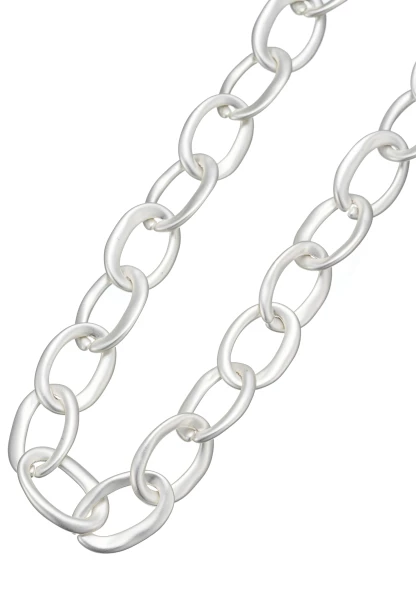 Leslii Kurze Halskette Glieder Statement Silber