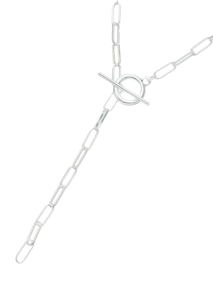 Leslii Kurze Halskette Gliederkette Y-Form In Silber