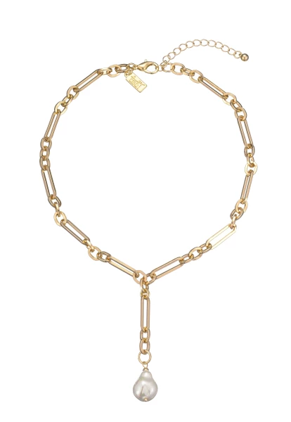 Leslii kurze Halskette Gliedermix Perle