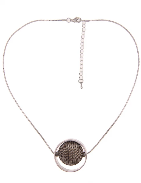 Leslii Kurze Halskette Ketten-Kugel in Silber Gold