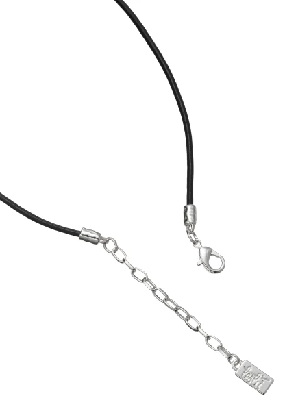 Leslii Kurze Halskette Kristall Drop In Silber Blau