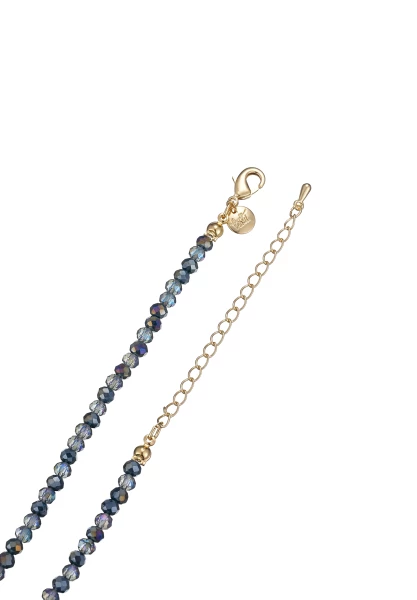 Leslii Kurze Halskette Kristel Stern Kristall Blau