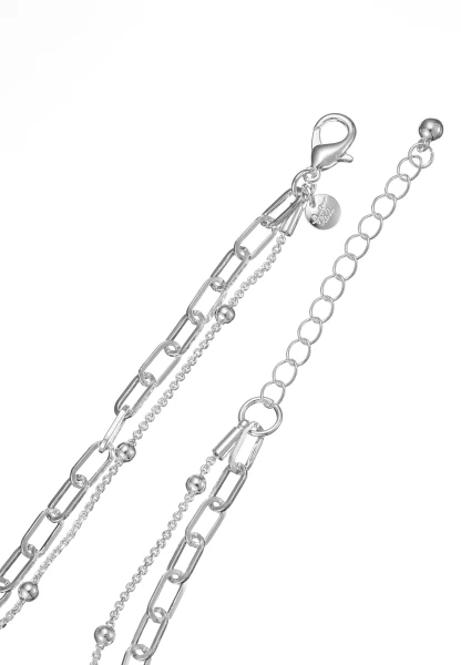 Leslii Kurze Halskette Layering Glieder In Silber