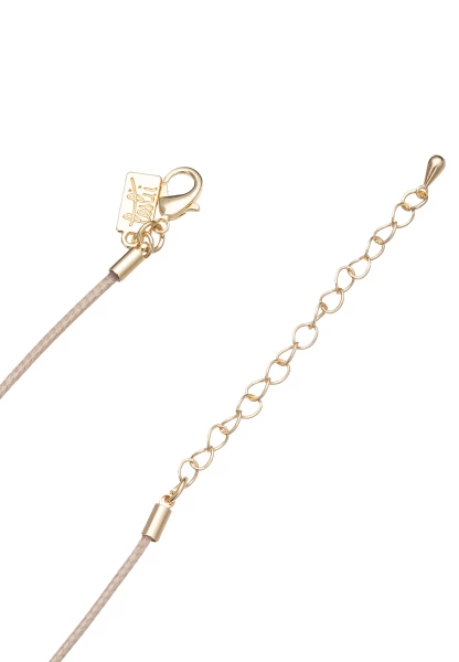 Leslii Kurze Halskette Leaf Gold