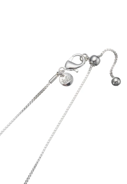 Leslii Kurze Halskette Mit Blauem Kristall Silber