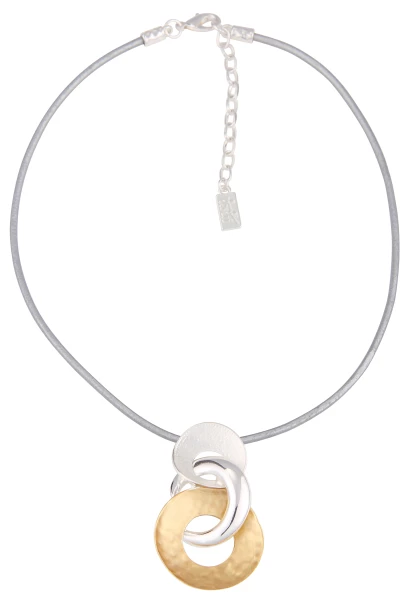 Leslii Kurze Halskette Mit Drei Kreisanhängern
