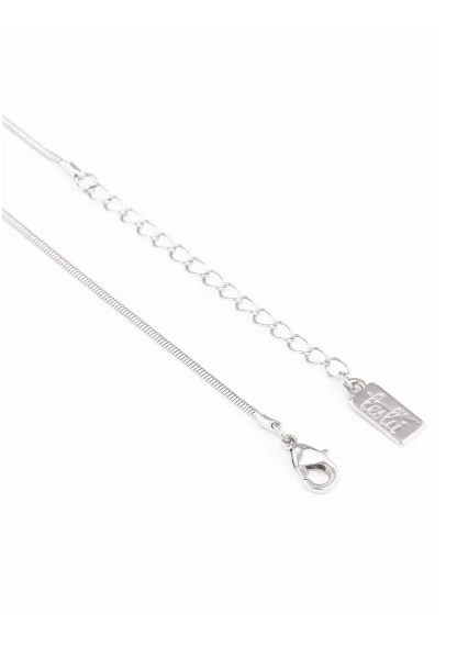 Leslii Kurze Halskette Mit Ringanhänger Und Farbigen Kreisen In Silber