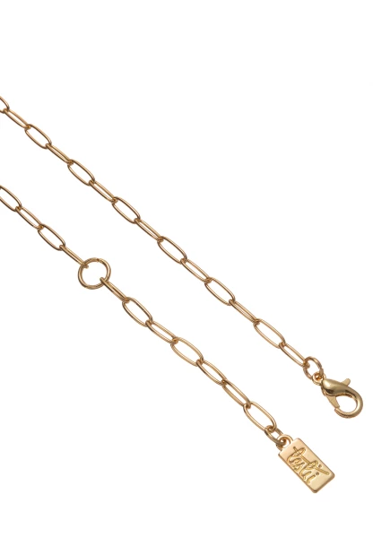 Leslii Kurze Halskette Mit Schlossanhänger Gold