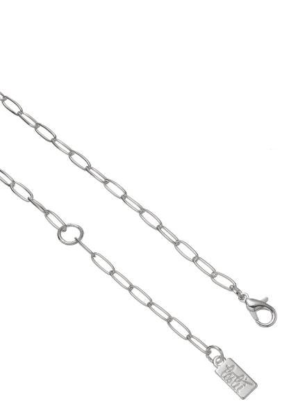 Leslii Kurze Halskette Mit Schlossanhänger Silber