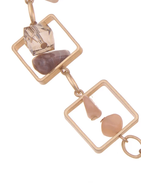 Leslii Kurze Halskette Rechteck