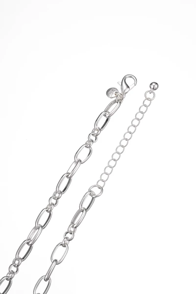 Leslii Kurze Halskette Silber Kristall