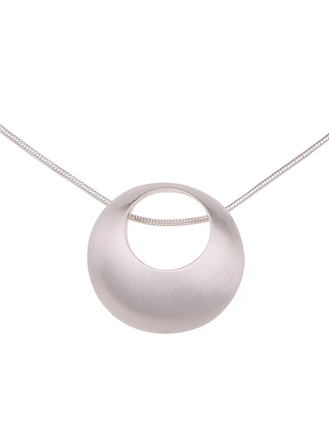 Leslii Kurze Halskette Simple Look In Silber Matt