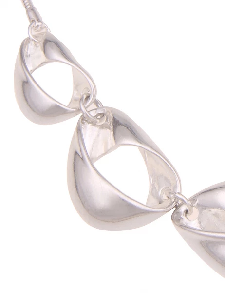 Leslii Kurze Halskette Statement Collier In Silber