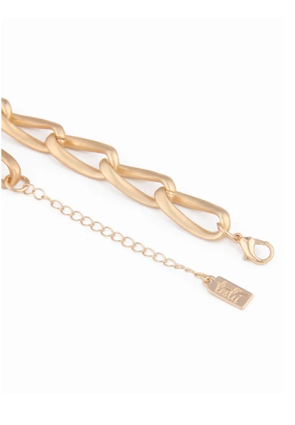 Leslii Kurze Halskette Statement Glieder Gold