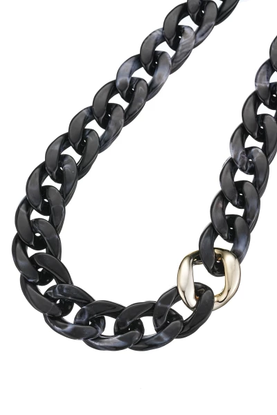 Leslii Kurze Halskette Statement Glieder Schwarz