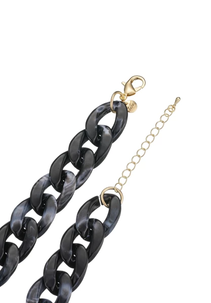Leslii Kurze Halskette Statement Glieder Schwarz