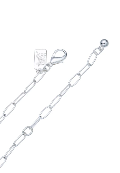 Leslii Kurze Halskette Stein Kugeln Braun Rosa