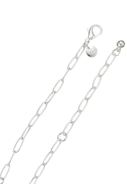 Leslii Kurze Halskette Stein Kugeln In Silber Weiß