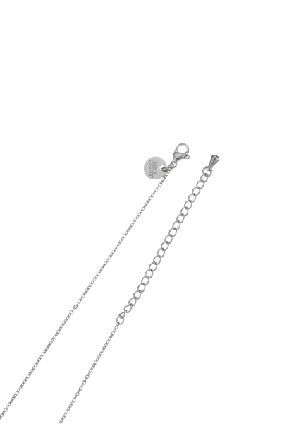 Leslii Kurze Halskette Strass Kreuz Edelstahl Silber