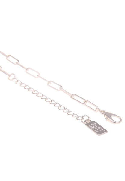 Leslii Kurze Halskette Y-Look Strass Silber