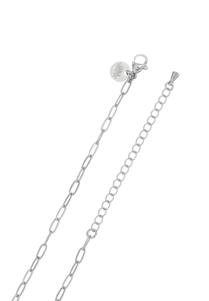 Leslii Kurze Kette Herz Echte Perlen Silber