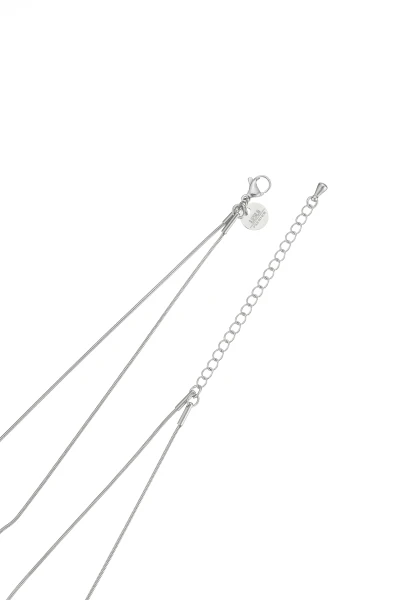 Leslii Kurze Kette Layering Perlen Silber