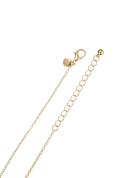 Leslii Kurze Kette Perle Kristall Gold