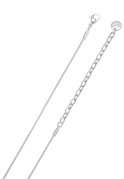 Leslii Kurze Schlangenkette Strassoval | Silber