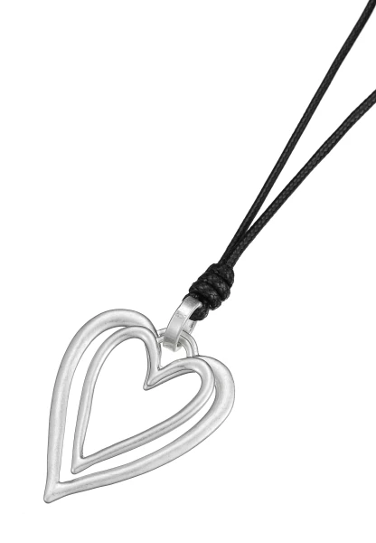 Leslii Lange Halskette Band Herzanhänger
