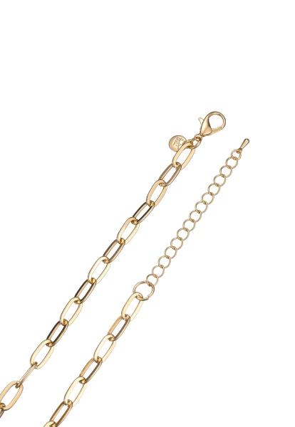 Leslii Lange Halskette Gliedermix Süßwasserperle