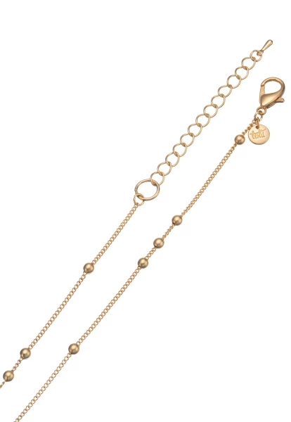 Leslii Lange Halskette Gold Blattanhänger