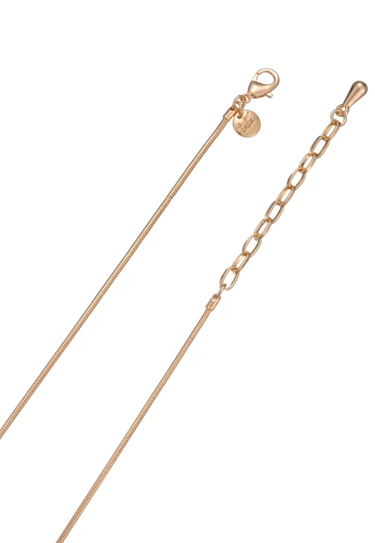 Leslii Lange Halskette Gold Kristall Ring