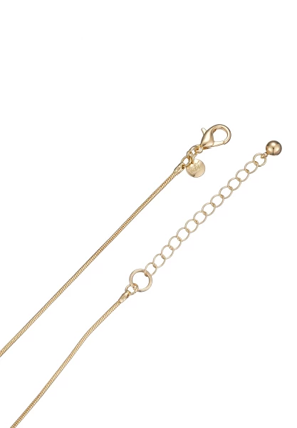 Leslii Lange Halskette Gold Kristallträne