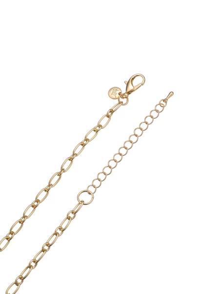 Leslii Lange Halskette Gold Ring Scheibenanhänger