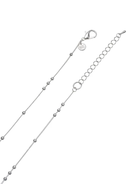 Leslii Lange Halskette Herz-Blatt Silber