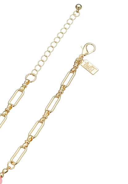 Leslii Lange Halskette In Pastelltönen Gold