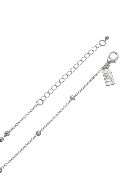 Leslii Lange Halskette Kugeln Silber Herz