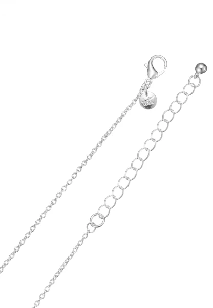 Leslii Lange Halskette Kugelring In Silber