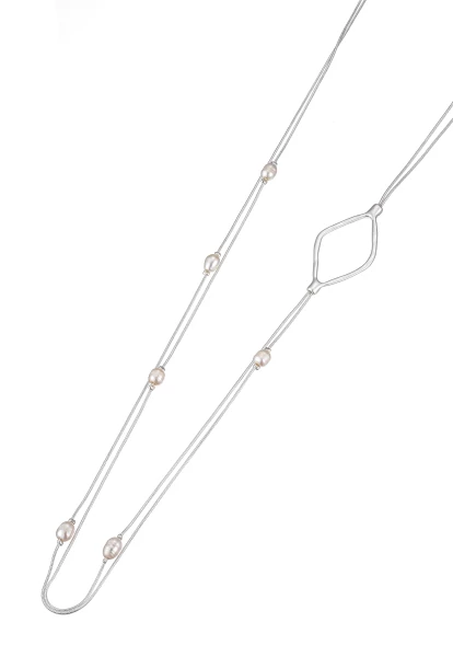 Leslii Lange Halskette Layering Perle