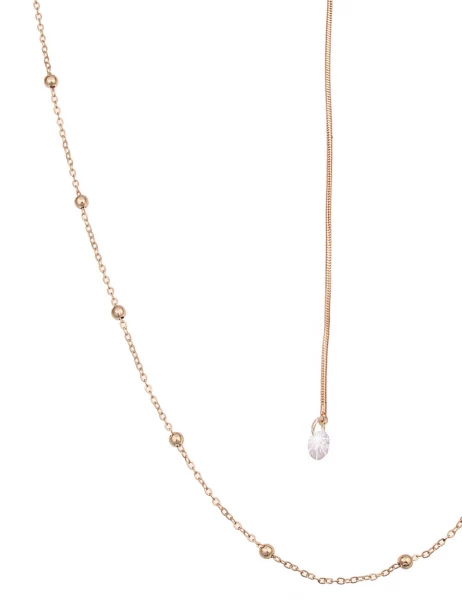 Leslii Lange Halskette Layering Y-Kette In Gold