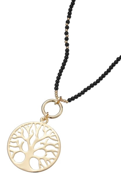 Leslii Lange Halskette Lebensbaum Gold