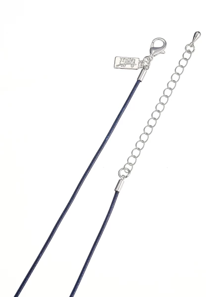 Leslii Lange Halskette Matt Oval In Blau