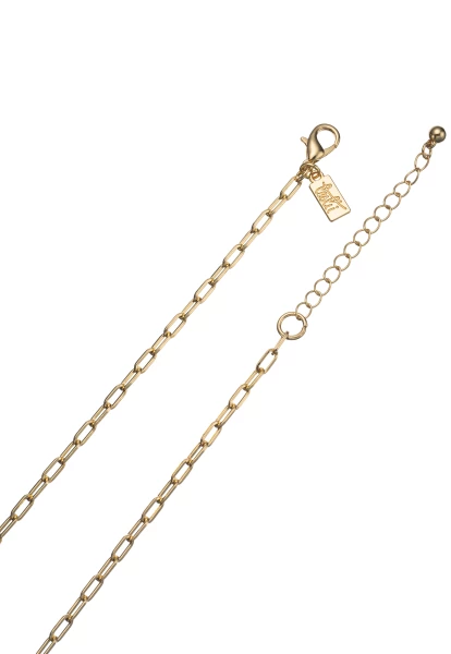 Leslii Lange Halskette Mit Goldfarbenem Herz-Anhänger