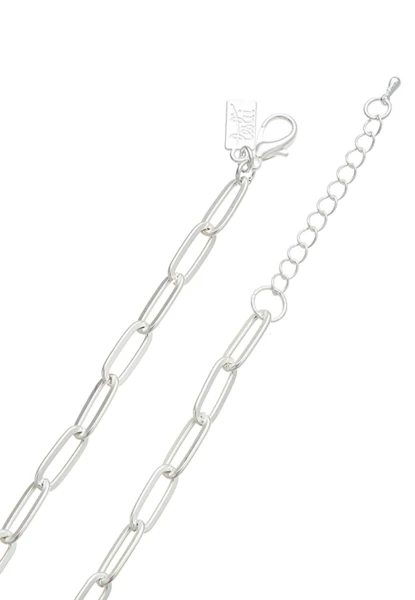 Leslii Lange Halskette Mit Kristallsteinen