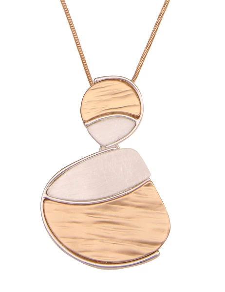 Leslii Lange Halskette Mosaik In Gold